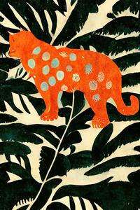 Illusztráció Tiger In The Jungle, Treechild