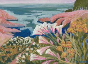 Illusztráció Sea and flowers, Eleanor Baker