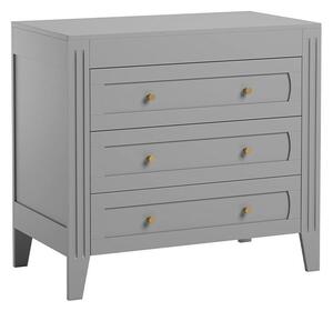 VOX Milenne 3 fiókos komód- Light grey