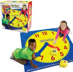 2981 - Tanuló óra játszószőnyeg - Time Activity Mat - Learning Resources
