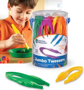 1963 - Jumbo Tweezers 12 db-os óriás csipesz - Learning Resources