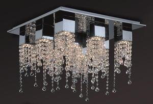 Italux glamour modern mennyezeti lámpa larix króm átlátszó itxmx93708-9b