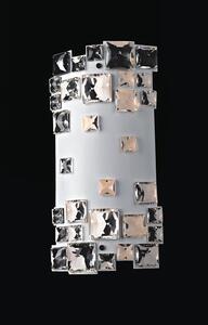 Italux glamour modern fali lámpa evan white fehér átlátszó itxmb1101807-2a wh