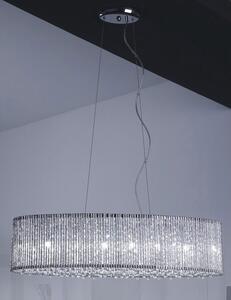 Italux glamour modern függeszték anabella átlátszó ezüstre festett itxp0207-06e-f4ql