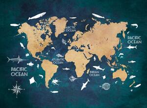 Illusztráció World map 3, Justyna Jaszke