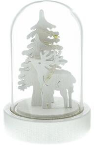Karácsonyi üvegkupola fa díszítéssel 1 LED RXL 320