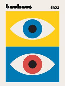 Illusztráció Bauhaus Eyes Abstract, Retrodrome, (30 x 40 cm)
