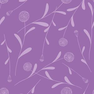 Illusztráció Pom Pom Silhouette Purple, Yvonne Gustafsson