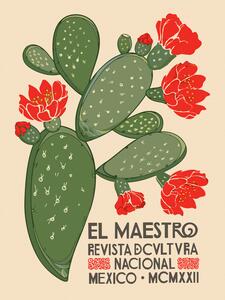 Reprodukció El Maestro Magazine Cover No.1 (Mexican Art / Cactus)