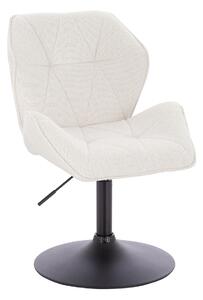 HR212N Krémszínű modern boucle szék fekete lábbal
