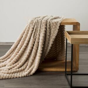 Vastag bézs színű takaró modern mintával Szélesség: 150 cm | Hossz: 200 cm