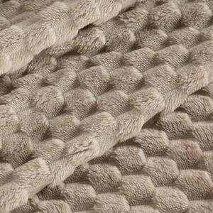 Vastag bézs színű takaró modern mintával Szélesség: 150 cm | Hossz: 200 cm