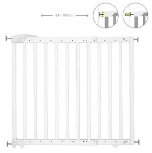 Badabulle ajtórács Deco Pop fa 63-106 cm fehér B025225