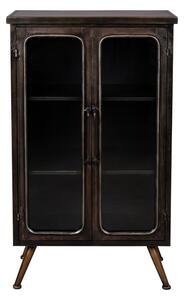 Fekete fém tálalószekrény 60x100x35 cm Denza – Dutchbone