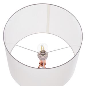 Háromlábú fehér és rézszínű fém állólámpa 148 cm VISTULA