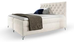 Wilsondo GULIETTE kárpitozott boxspring ágy matracokkal 120x200 - fehér