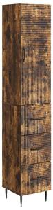 VidaXL Szekrény szett 2 pcs Füstös Tölgy 33 x 34,5 x 90 cm Szerelt Fa