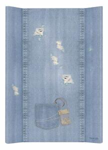 Ceba pelenkázó lap puha 2 oldalú 50x70cm Denim style shabby kék