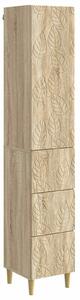 VidaXL Szekrény szett 2 db 33 x 34,5 x 90 cm Szerelt Fa Sonoma Tölgy