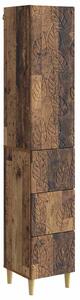 VidaXL Szekrény szett 2 db 33 x 34,5 x 90 cm Szerelt Fa Antik Fa