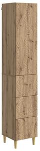 VidaXL Szekrény szett 2 db 33 x 34,5 x 90 cm Szerelt Fa Kézműves Tölgy