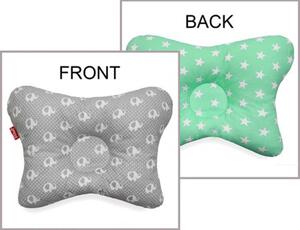 Scamp laposfejûség elleni párna Green Stars Elephants BLP007