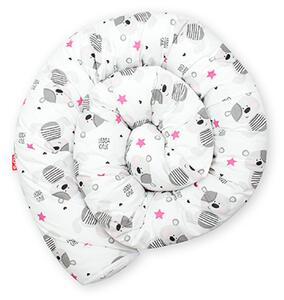Scamp rácsvédõ hengerpárna 180cm White Grey Bears BRVE010 180CM