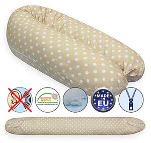Scamp szoptatós párna univerzális pamut Beige Dots SZPE238
