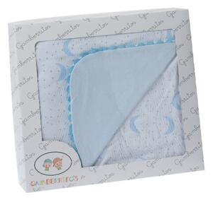 Gamberritos takaró pamut 80x80cm hold kék 10799