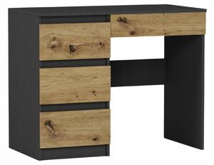 PC asztal Noxar (antracit + artisan) (B). Akció -15%