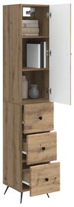 VidaXL Szekrény szett 2 pcs Kézműves Tölgy 34,5 x 34,5 x 90 cm