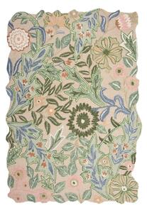 Zöld kézi szövésű gyapjú szőnyeg 120x170 cm Bryony Shaped Floral – Flair Rugs