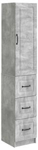 VidaXL Szekrény szett 2 db 33 x 34,5 x 87 cm Szerelt Fa Betonszürke