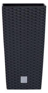Prosperplast Rato Square kaspó antracit 26,5 x 26,5 x 50 cm