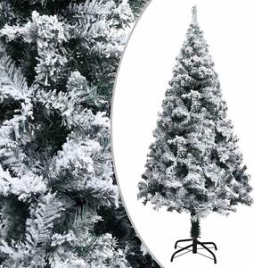 Zöld PVC műkarácsonyfa hóval 120 cm