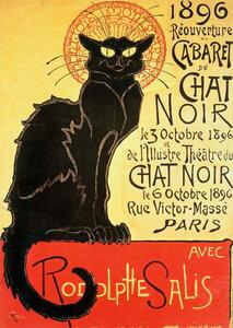 Steinlen, Theophile Alexandre - Festmény reprodukció Reopening of the Chat Noir Cabaret, 1896, (30 x 40 cm)