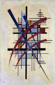 Kandinsky, Wassily - Festmény reprodukció Zeichen mit Begleitung, 1927, (26.7 x 40 cm)