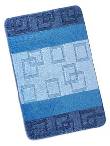 Bellatex Bany kockák fürdőszobai szőnyeg kék, 60 x 100 cm