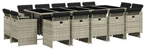 VidaXL Polyrattan Kertbútor Szett - 15 részes