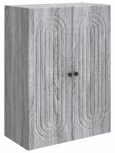 VidaXL Fali szekrény Szürke Sonoma 66 x 34,5 x 90 cm Szerelt Fa