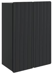 VidaXL Fali szekrény Fekete 66 x 34,5 x 92 cm Szerelt Fa