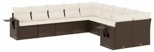 VidaXL Polyrattan Kerti Ülőgarnitúra - Barna - 10 részes