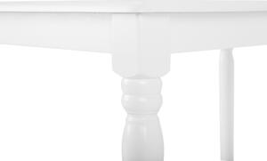 Klasszikus Fehér Fa Étkezőasztal 120 x 75 cm CARY