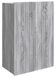 VidaXL Fali szekrény Szürke Sonoma 66 x 34,5 x 92 cm Szerelt Fa
