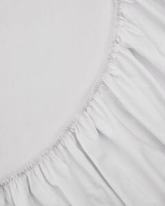 Fehér gumis pamut-perkál lepedő 90x200 cm Teia – Kave Home