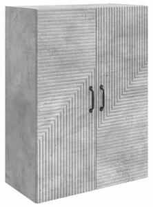 VidaXL Fali szekrény Betonszürke 66 x 34,5 x 90 cm Szerelt Fa