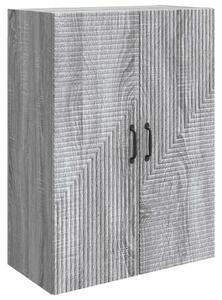 VidaXL Fali szekrény Szürke Sonoma 66 x 34,5 x 90 cm Szerelt Fa