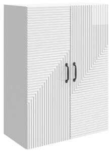 VidaXL Fali szekrény Magasfényű Fehér 66 x 34,5 x 90 cm Szerelt Fa