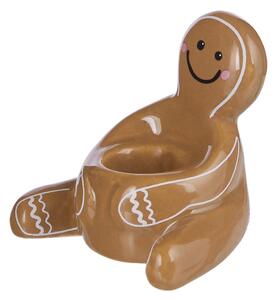 GINGERBREAD kerámia gyertyatartó mézeskalács 6 cm