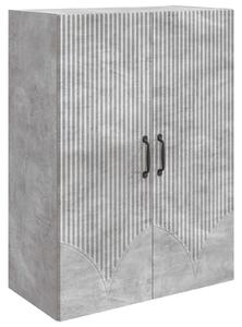 VidaXL Fali szekrény Betonszürke 66 x 34,5 x 90 cm Szerelt Fa